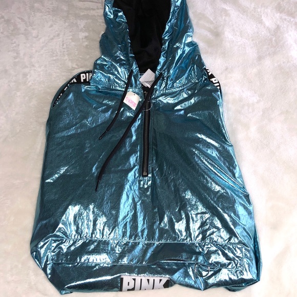 PINK Victoria's Secret Jackets & Blazers - metallic windbreaker - HTF 🗣SALE🗣